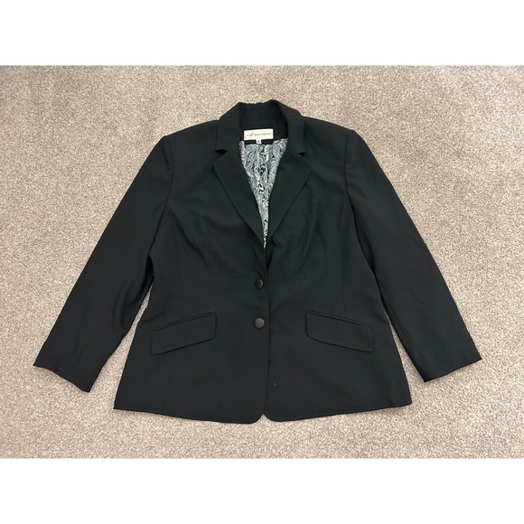 Jones New York Suit Jackets & Blazers - Jones New York Suit Blazer Womens 16 Black Excellent Paisley Lining Stretch